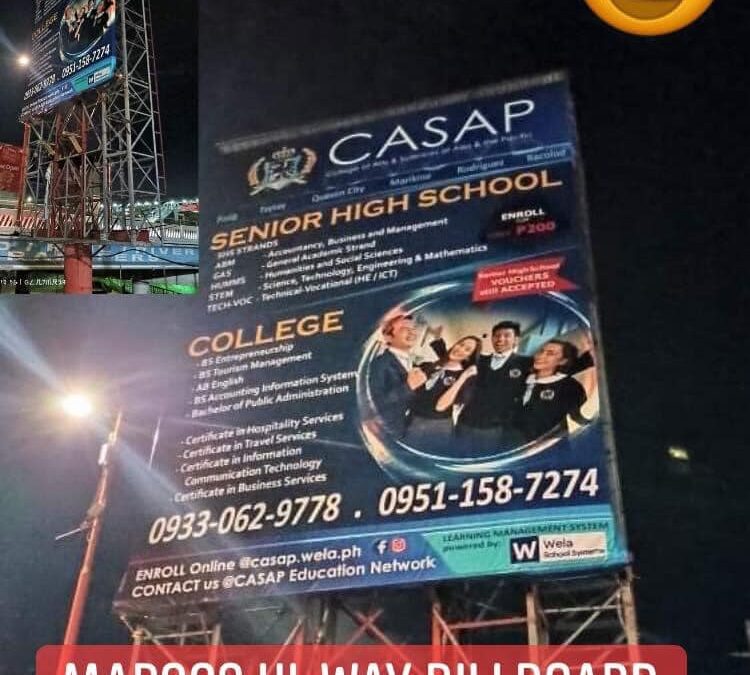 CASAP’s Giant Billboard