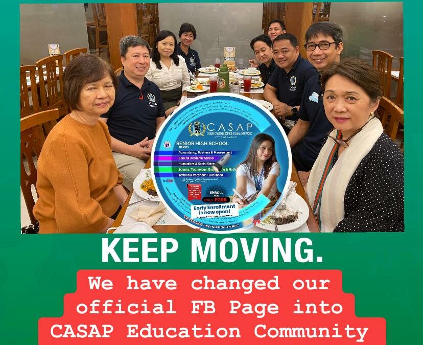 Our official FB page: CASAP Education Community